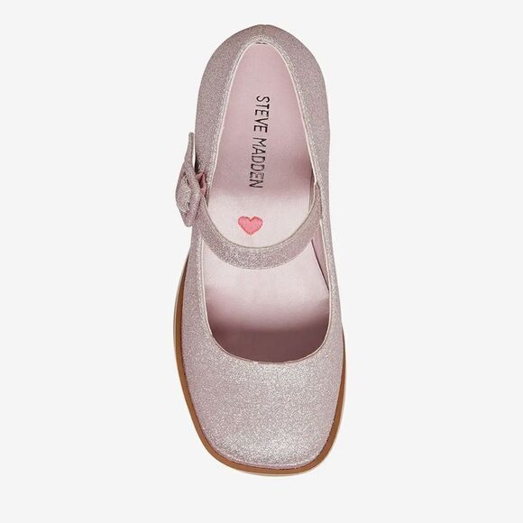 Steve Madden Girls Drama Sparkle Mary Janes New! - Picture 2 of 12